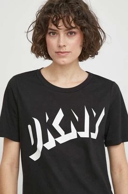 Zdjęcie produktu Dkny t-shirt bawełniany damski kolor czarny D2A4A0AT