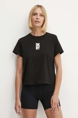 Zdjęcie produktu Dkny t-shirt bawełniany damski kolor czarny DP4T9699