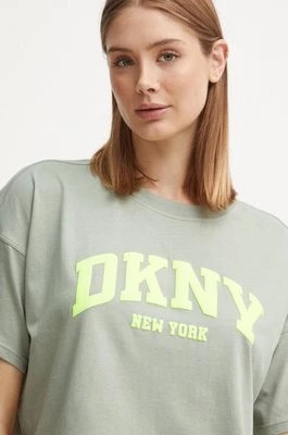 Zdjęcie produktu Dkny t-shirt bawełniany damski kolor zielony DP4T9945