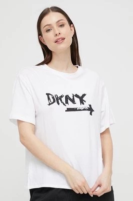 Zdjęcie produktu Dkny t-shirt piżamowy kolor biały