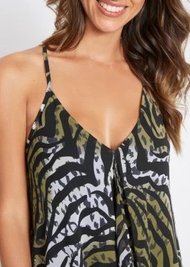 Zdjęcie produktu Długa sukienka plażowa z szyfonu bonprix