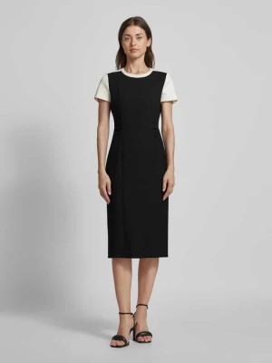 Zdjęcie produktu Długa sukienka z bocznymi marszczeniami model ‘Dufeva’ Boss