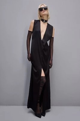 Zdjęcie produktu Długa sukienka z certyfikowanej wiskozy PATRIZIA PEPE