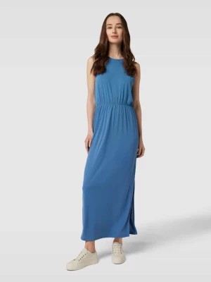 Zdjęcie produktu Długa sukienka z elastyczna tasiemką w talii model ‘Modala’ Vila