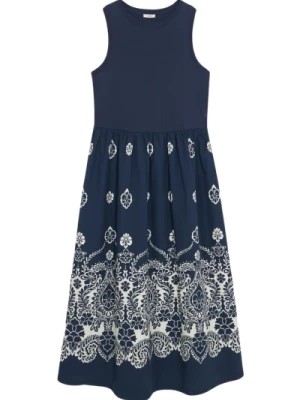 Zdjęcie produktu Długa sukienka z wzorzystą spódnicą Oltre