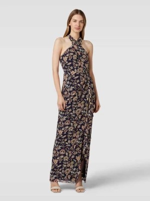 Zdjęcie produktu Długa sukienka z zamkiem błyskawicznym z tyłu i nadrukiem na całej powierzchni Lauren Ralph Lauren