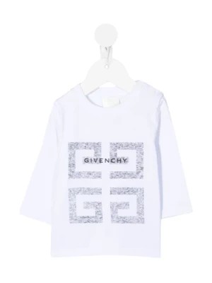 Zdjęcie produktu Długi rękaw bawełnianej koszulki z odważnym nadrukiem logo Givenchy
