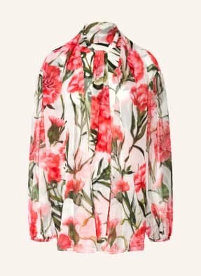 Zdjęcie produktu Dolce & Gabbana Bluzka Z Jedwabiu Z Wiązaniem rot