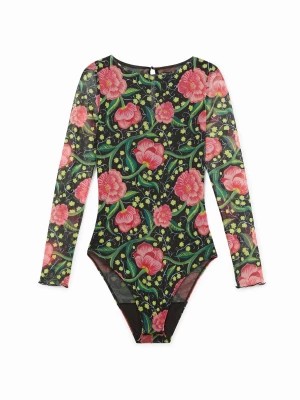 Zdjęcie produktu Dopasowane body w kwiaty Desigual