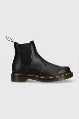 Zdjęcie produktu Dr. Martens sztyblety skórzane 2976 Ys kolor czarny na płaskim obcasie 22227001-black