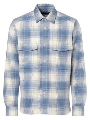 Zdjęcie produktu Drykorn Koszula męska Mężczyźni Regular Fit Bawełna niebieski w kratkę kołnierzyk kent,