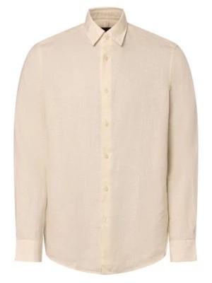 Zdjęcie produktu Drykorn Lniana koszula męska - Ramis Mężczyźni Regular Fit len biały jednolity,