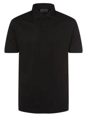 Zdjęcie produktu Drykorn Męska koszulka polo Mężczyźni Bawełna czarny wypukły wzór tkaniny,
