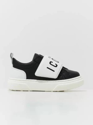 Zdjęcie produktu Dsquared2 Kids Skórzane czarne trampki z logo rozmiar