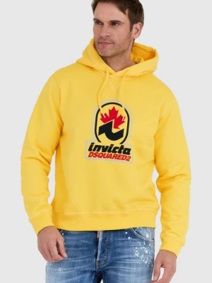 Zdjęcie produktu DSQUARED2 Żółta bluza męska invicta cool hoodie