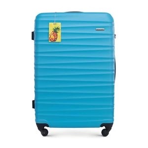 Zdjęcie produktu Duża walizka z ABS - u z identyfikatorem niebieska Wittchen
