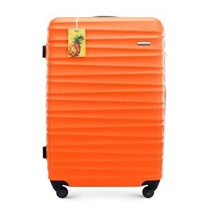 Zdjęcie produktu Duża walizka z ABS - u z identyfikatorem pomarańczowa Wittchen