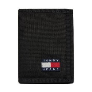 Zdjęcie produktu Duży Portfel Męski Tommy Jeans Tjm Essential D. Nylon Trifold AM0AM12438 Czarny