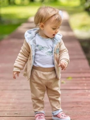 Zdjęcie produktu Dwuwarstwowe spodnie niemowlęce z bawełny organicznej NINI