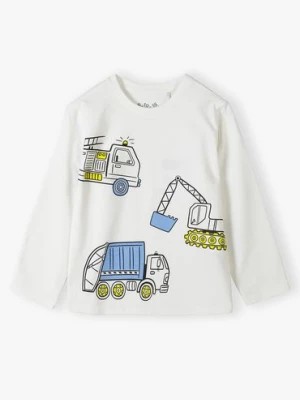 Zdjęcie produktu Dzianinowa bluza chłopięca z samochodami - 5.10.15.