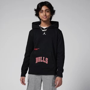 Zdjęcie produktu Dzianinowa bluza z kapturem dla dużych dzieci Chicago Bulls Courtside Statement Edition Jordan NBA - Czerń