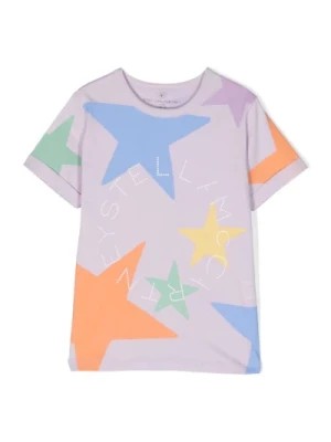 Zdjęcie produktu Dzieci Liliowy T-shirt z nadrukiem gwiazd Stella McCartney