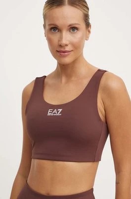 Zdjęcie produktu EA7 Emporio Armani biustonosz sportowy kolor brązowy gładki TJKLZ.6DTH58