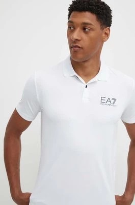 Zdjęcie produktu EA7 Emporio Armani polo treningowe kolor biały gładki PJEMZ.8NPF23