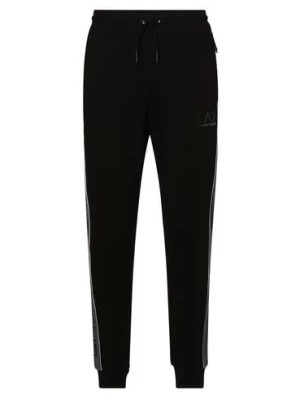 Zdjęcie produktu EA7 Emporio Armani Spodnie dresowe Mężczyźni Bawełna czarny|szary jednolity,