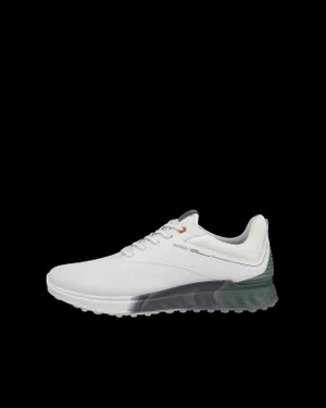 Zdjęcie produktu ECCO M Golf S-Three - Męskie wodoodporne skórzane buty do golfa - Biały - Size: (UK 8-8.5)