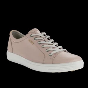 Zdjęcie produktu ECCO Soft 7 W - Damskie skórzane sneakersy - Różowy - Size: (UK 3.5-4)