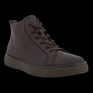 Zdjęcie produktu ECCO Street Tray M - Męskie nubukowe wysokie sneakersy Gore-Tex - Brązowy - Size: (UK 6.5-7)