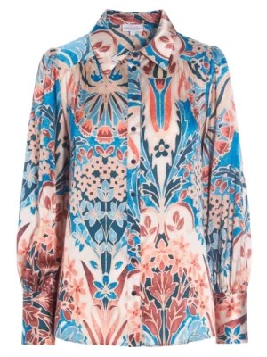 Zdjęcie produktu Elegancka Bluzka Slim Fit z Dekoracyjnym Nadrukiem Dea Kudibal