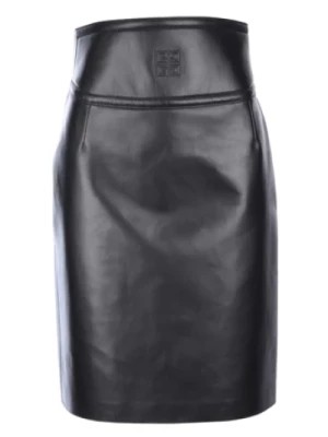 Zdjęcie produktu Elegancka czarna spódnica midi z logo 4G Givenchy