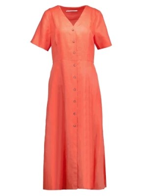 Zdjęcie produktu Elegancka Maxi Sukienka Pomarańczowa Xandres