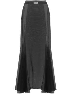 Zdjęcie produktu Elegancka Spódnica Midi z Tiulu Saint Laurent
