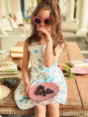 Zdjęcie produktu Elegancka sukienka dziewczęca w kwiaty - Max&Mia 5.10.15.