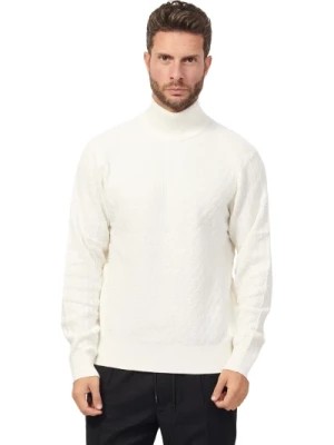 Zdjęcie produktu Elegancki Biały Sweter dla Mężczyzn Armani Exchange