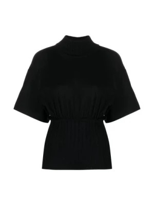 Zdjęcie produktu Elegancki Czarny Sweter dla Modnych Kobiet MM6 Maison Margiela