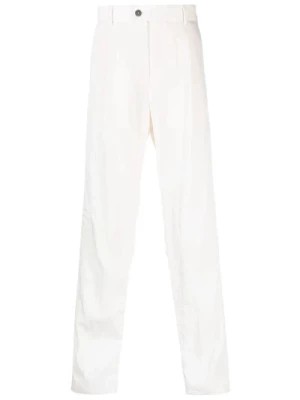 Zdjęcie produktu Eleganckie Beżowe Proste Spodnie dla Mężczyzn Giorgio Armani