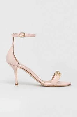 Zdjęcie produktu Elisabetta Franchi sandały skórzane kolor różowy