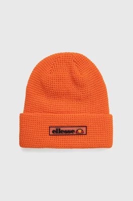 Zdjęcie produktu Ellesse czapka kolor pomarańczowy z grubej dzianiny