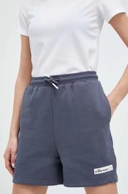 Zdjęcie produktu Ellesse szorty damskie kolor niebieski gładkie high waist