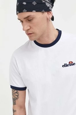 Zdjęcie produktu Ellesse t-shirt bawełniany Meduno T-Shirt kolor biały z aplikacją SHR10164