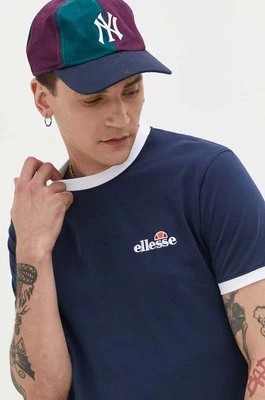 Zdjęcie produktu Ellesse t-shirt bawełniany Meduno T-Shirt kolor granatowy z aplikacją SHR10164