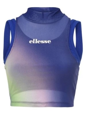 Zdjęcie produktu ellesse Top damski Kobiety Sztuczne włókno niebieski wzorzysty,