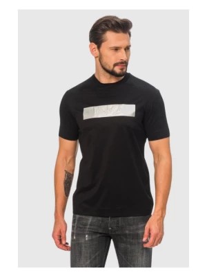 Zdjęcie produktu EMPORIO ARMANI Czarny t-shirt męski ze srebrnym logo