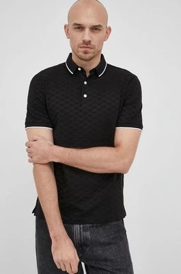 Zdjęcie produktu Emporio Armani polo bawełniane kolor czarny