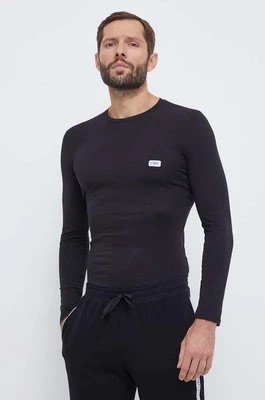 Zdjęcie produktu Emporio Armani Underwear longsleeve lounge kolor czarny z aplikacją