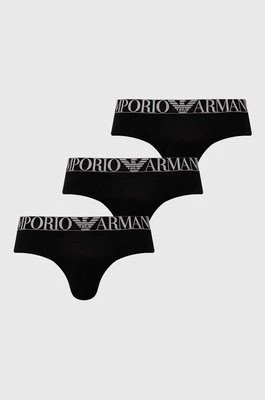 Zdjęcie produktu Emporio Armani Underwear slipy 3-pack męskie kolor czarny 111734 4F726